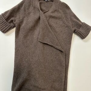 Cozy Vince designer wool Brown Women's Sweater cardigan